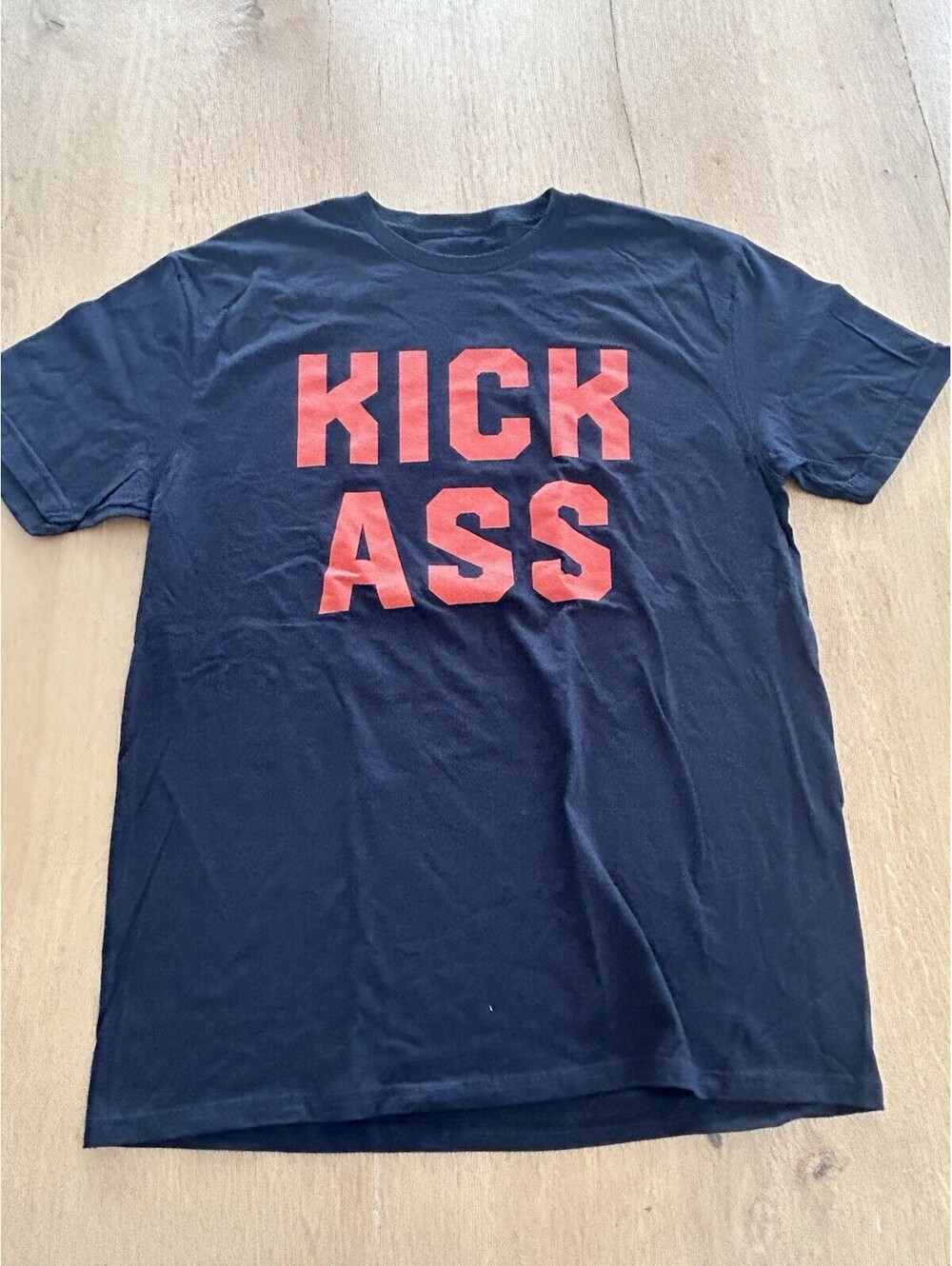 New Men’s Bryan Adams 2023 Tour “KICK ASS” Double-Sided Graphic Tee Black Size L